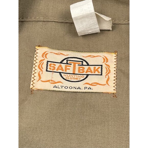 VTG SafTBak Bird Duck Waterfowl Hunting Jacket M & Pants 36x30 Coat Canvas READ - Picture 7 of 16